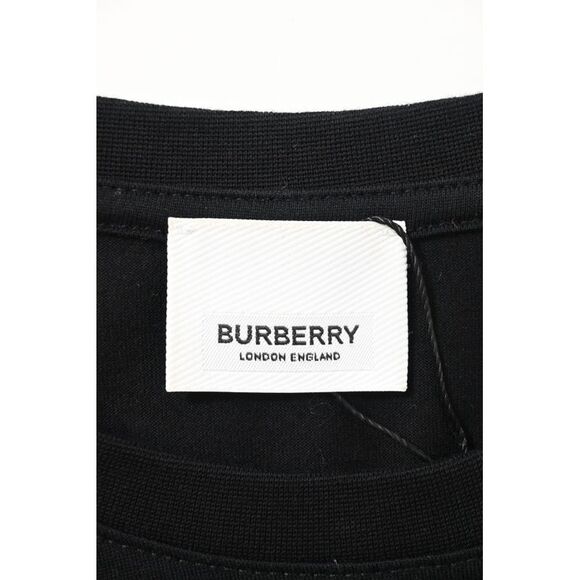 Burberry TB Monogram T-shirt in Black Cotton - Picture 9 of 10